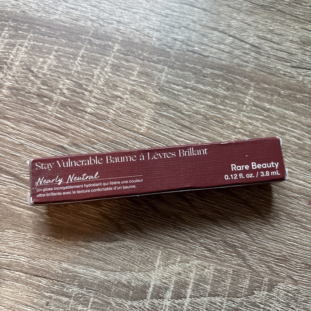NEW RARE BEAUTY Stay Vulnerable Glossy Lip Balm Nearly Neutral